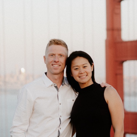 Abby and Justin at the Golden Gate Bridge
