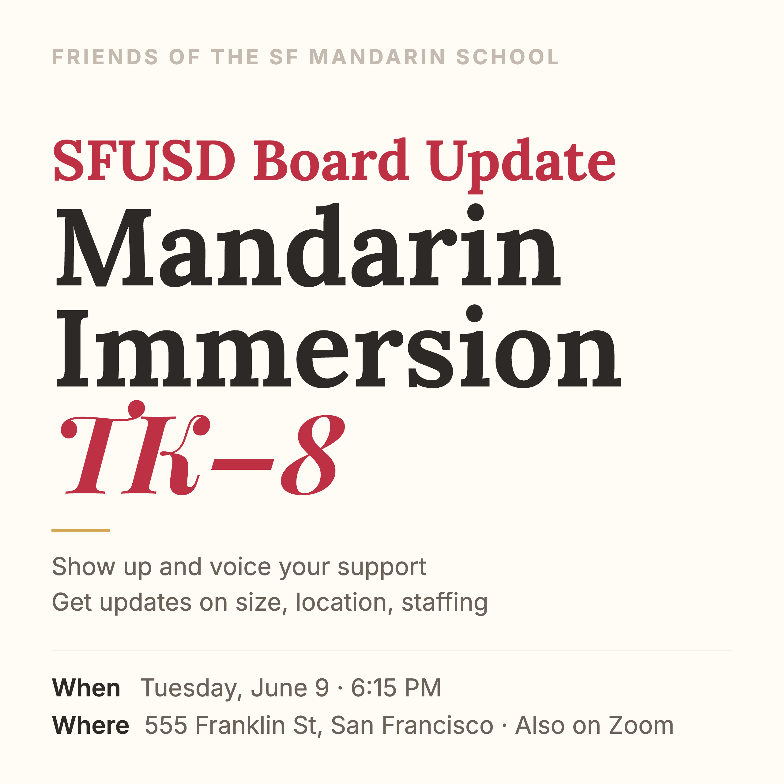 June 9 SFUSD Board Meeting
